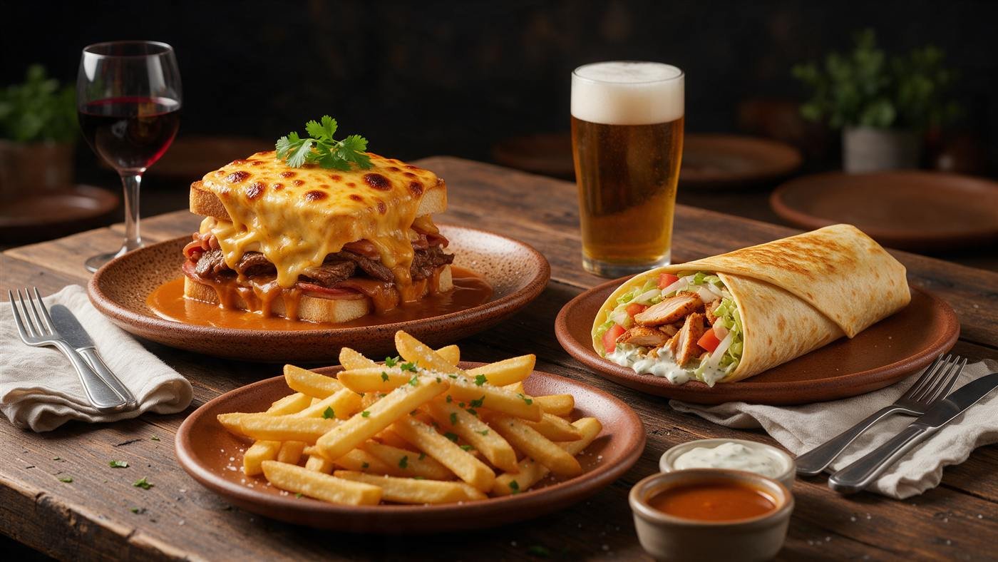 Francesinha portuguesa e kebab